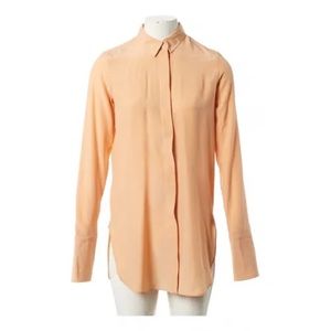 Vintage Celine Silk Button Down Wide Sleeves